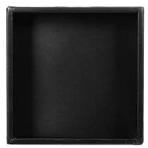 Artikel Sort kubeformet plantekasse med base, moderne, 22 cm