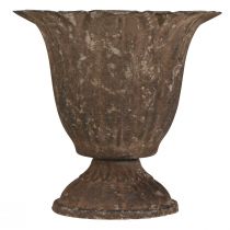 Artikel Lysestage trofæ antik pind lysestage metal Ø10cm H9,5cm