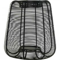 Artikel Lysestage Sort Metalkurv Lysestage Ø24cm H26cm