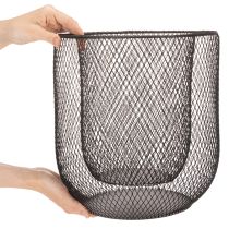 Artikel Sort metalkurvlysholder, Ø28,5/18 cm, sæt med 2