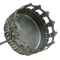 Artikel Lysestage sølv antik Ø7cm H12cm 1 stk