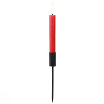 Artikel Lysestage pindelys med dorn metal sort Ø23mm 4stk