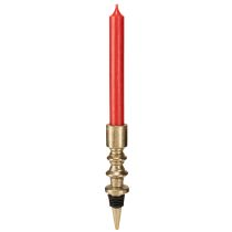 Artikel Lysestage til flasker metal antik look lys guld H15cm
