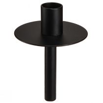 Artikel Lysestage til flasker sort metal H12cm 2stk