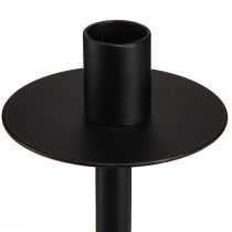 Artikel Lysestage til flasker sort metal H12cm 2stk