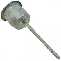 Artikel Plug-in lysestage Shabby Chic grå Ø3cm H8,5cm 8 stk