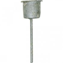 Artikel Plug-in lysestage Shabby Chic grå Ø3cm H8,5cm 8 stk