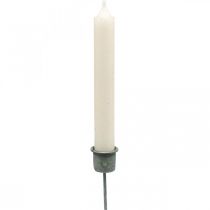Artikel Plug-in lysestage Shabby Chic grå Ø3cm H8,5cm 8 stk
