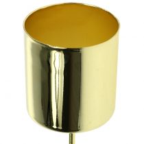 Artikel Lysestage til pindelys guld Ø3,5cm H4cm 4 stk