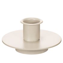 Artikel Metallysholder i mat beige, lille lysestage til keglelys, 8 cm, 3 stk.
