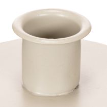 Artikel Metallysholder i mat beige, lille lysestage til keglelys, 8 cm, 3 stk.