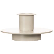 Artikel Metallysholder i mat beige, lille lysestage til keglelys, 8 cm, 3 stk.