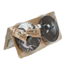 Artikel Lysestager i brun Ø9cm 4 stk.