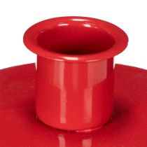 Artikel Små røde lysestager til 8 cm koniske lys, 3 stk.