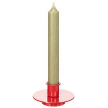 Artikel Små røde lysestager til 8 cm koniske lys, 3 stk.