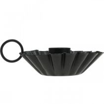 Artikel Lysestage sort Lysestage metal borddekoration Ø9,5cm H3cm