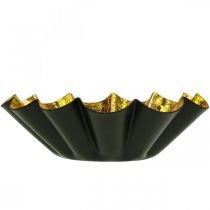 Artikel Fyrfadsstage juledekoration bageform sort guld Ø12cm 2 stk.