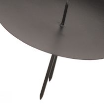 Artikel Lysestage til tilstopning af metal til adventssort Ø8cm 4 stk