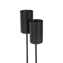 Artikel Lysestage adventskrans lysestage sort 2,2×4cm 4 stk