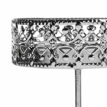 Artikel Blomsterlysestager til indstikning af sølv Ø7,4cm H12,5cm antik look 4 stk.