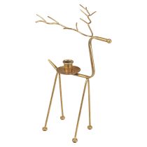 Lysestage metal hjorte dekorativ lysestage H38,5cm