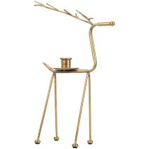 Lysestage metal hjorte dekorativ lysestage H38,5cm