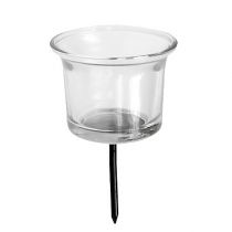 Artikel Lysestage til fyrfadslys Ø6cm H10cm klart glas