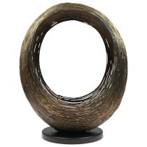 Lysestage dekorativ skulptur fyrfadsstage i metal H45cm