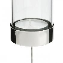 Artikel Lysestage til tilstopning af metal/glas Ø5cm H14cm 4 stk