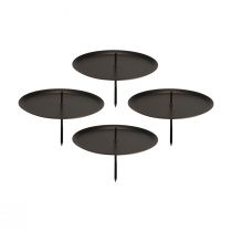 Artikel Plug-in lysestage sort lysestage dorn Ø8cm 4 stk