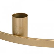 Artikel Lysring, konisk lysestage, metal, mat guld, Ø35 cm