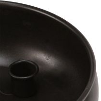 Artikel Lyseskål sort pind lysestage med magneter Ø20cm