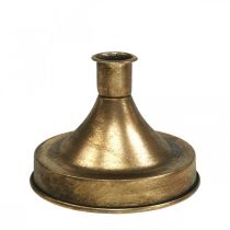 Artikel Lysestage Guld Metal Lysestage Antik Look H8,5cm