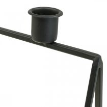 Artikel Lysestage Sort Lysestage adventskrans L38cm H31cm