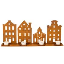 Artikel Lysestage Julelys Dekoration Huse Rust 52×12cm