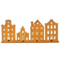 Artikel Lysestage Julelys Dekoration Huse Rust 52×12cm
