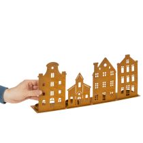 Artikel Lysestage Julelys Dekoration Huse Rust 52×12cm