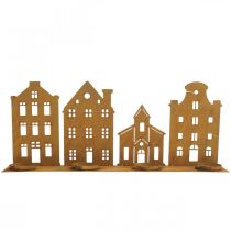 Artikel Lysestage julelys dekorative huse rust 52×12cm