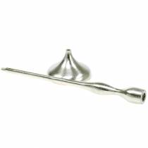 Artikel Lysestage antik sølv H31cm