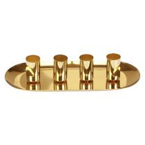 Artikel Lyseplade metalpind lysestage guld 23x9x4,5cm