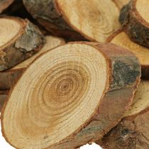 Træskiver deco drys træ fyrretræ oval Ø4-5cm 500g