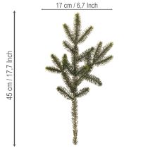 Artikel Kunstig grangren til borddekoration og arrangementer, 45 cm, 3 stk.