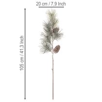Artikel Kunstig fyrretrægren med kogler og lange nåle 105 cm