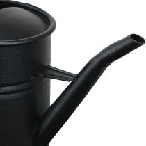 Artikel Lille dekorativ vandkande sort metal 30x13x17cm 1,7l