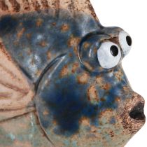 Artikel Små fisk sjov keramik dekoration blå assorteret 6-9cm 4 stk