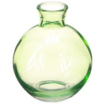 Artikel Små glasvaser, løgformede minivaser, grøn, Ø7,5cm, H9cm, 6 stk.