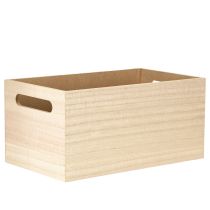 Artikel Lille trækasse trækasse blomster sommerfugl 30x18cm