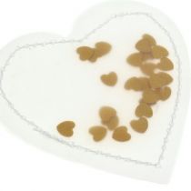 Artikel Konfetti hjerte guld 5cm 24 stk