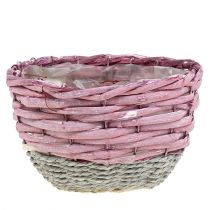 Kurve rundt sæt af 3 Ø14cm - 24cm pink, natur