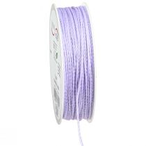 Artikel Snor med glimmer lilla dekorativ ledning iriserende 15mm 50m